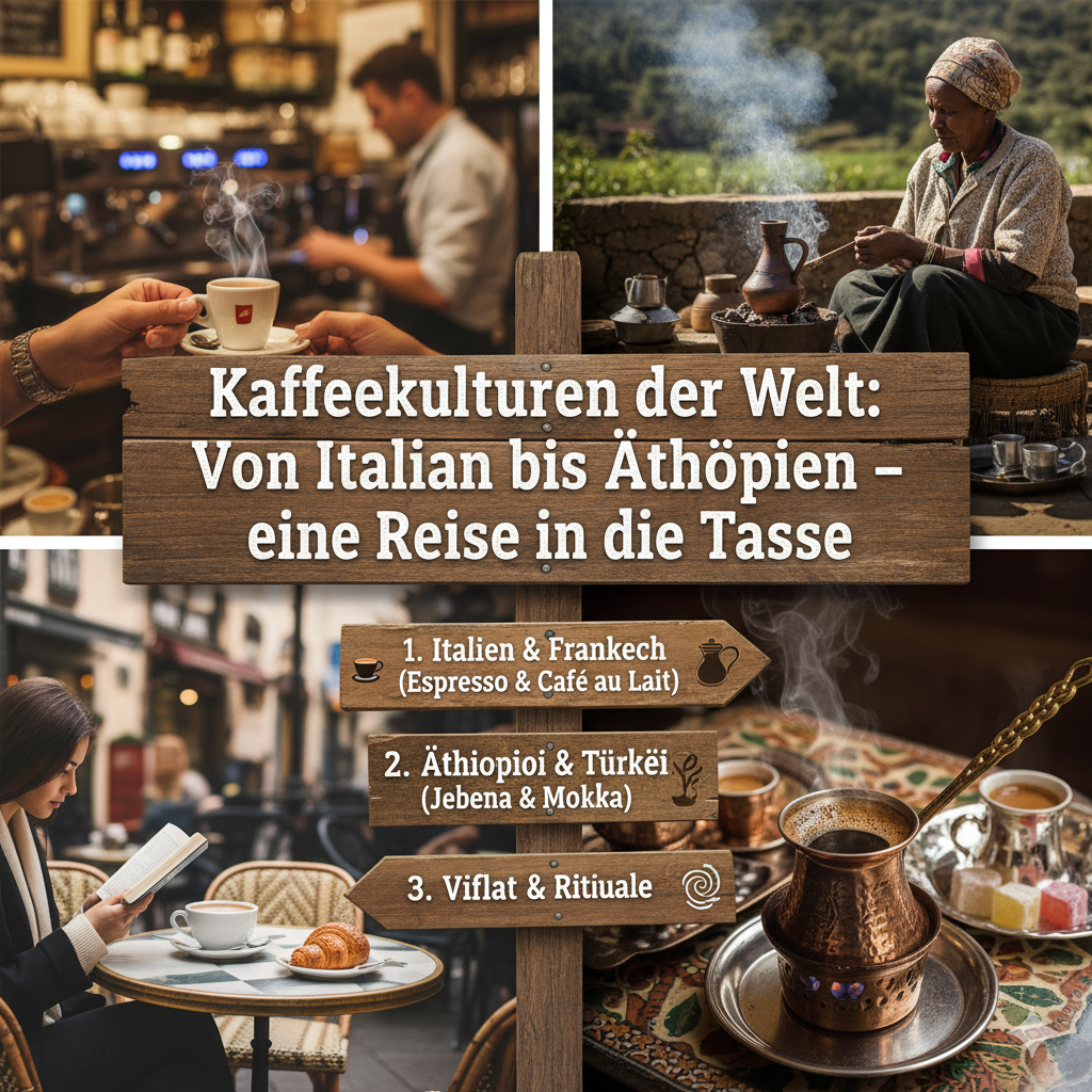 Kaffeekulturen der Welt: Von Italien bis Äthiopien – eine Reise in die Tasse