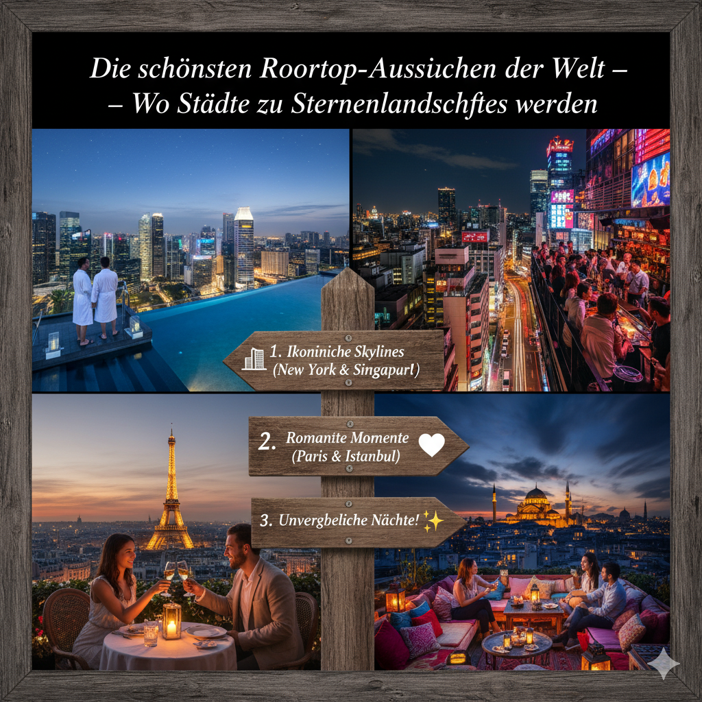 Die schönsten Rooftop-Aussichten der Welt – Wo Städte zu Sternenlandschaften werden